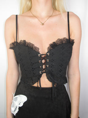 Elena Eyelet Bustier Top - ONFEMME By Lindsey's Kloset