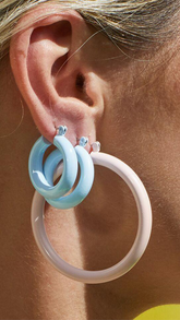 Rainbow Amalfi Hoops - ONFEMME By Lindsey's Kloset