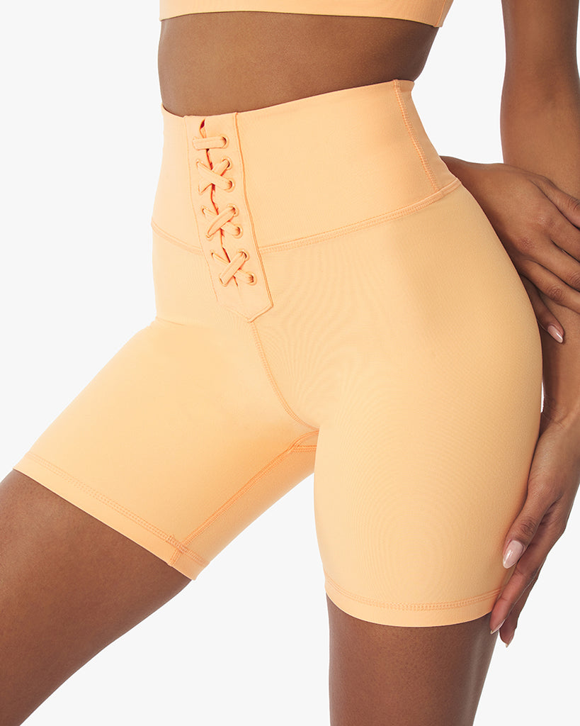 LACE-UP BIKER BRUSHED POLY - ONFEMME By Lindsey's Kloset