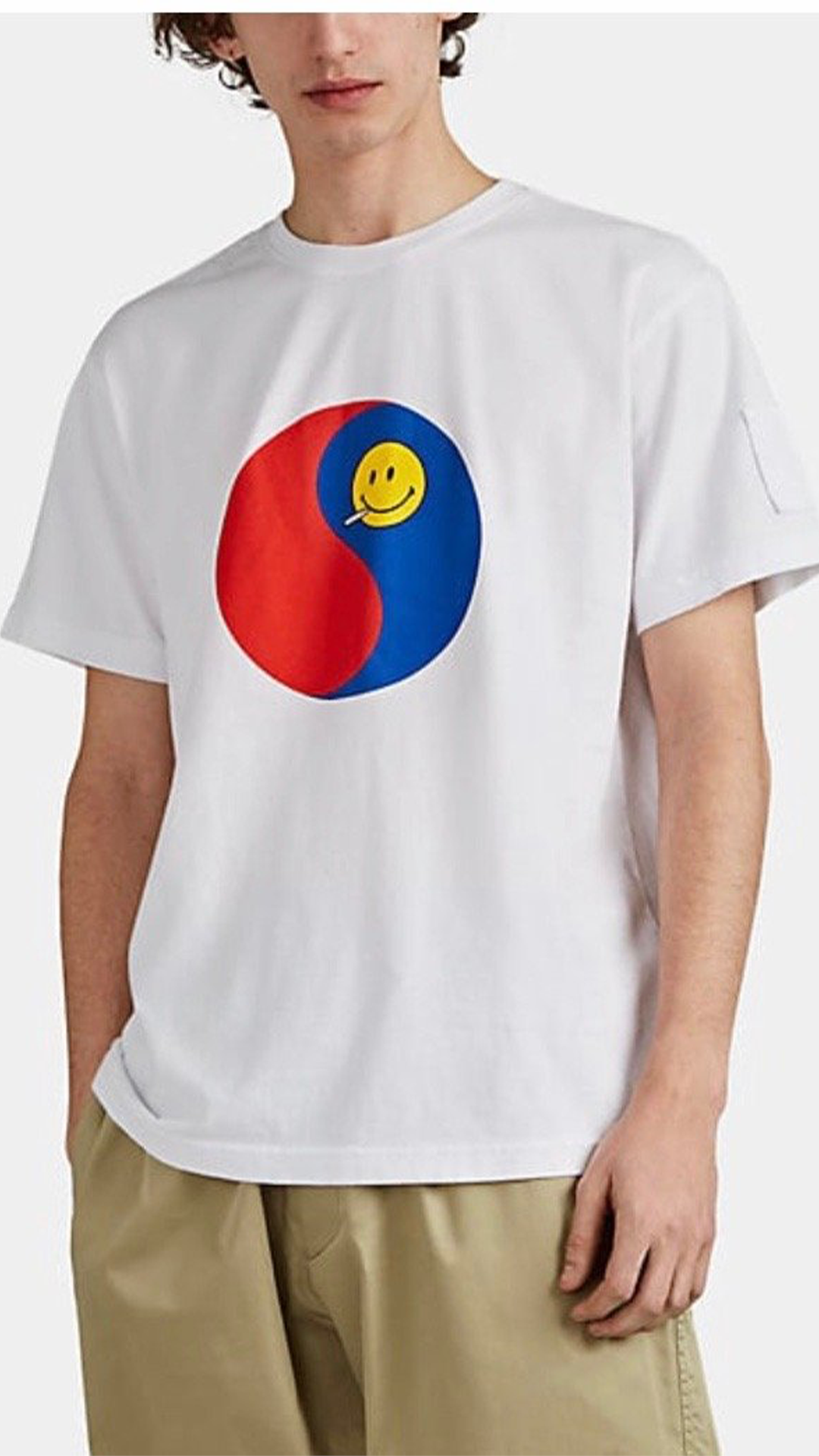 Taegeuk Smiley Face Cotton T-Shirt - ONFEMME By Lindsey's Kloset