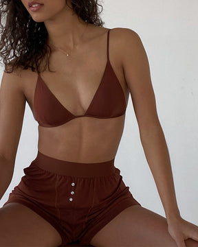 BOXER SHORT (BROWN) - ONFEMME By Lindsey's Kloset
