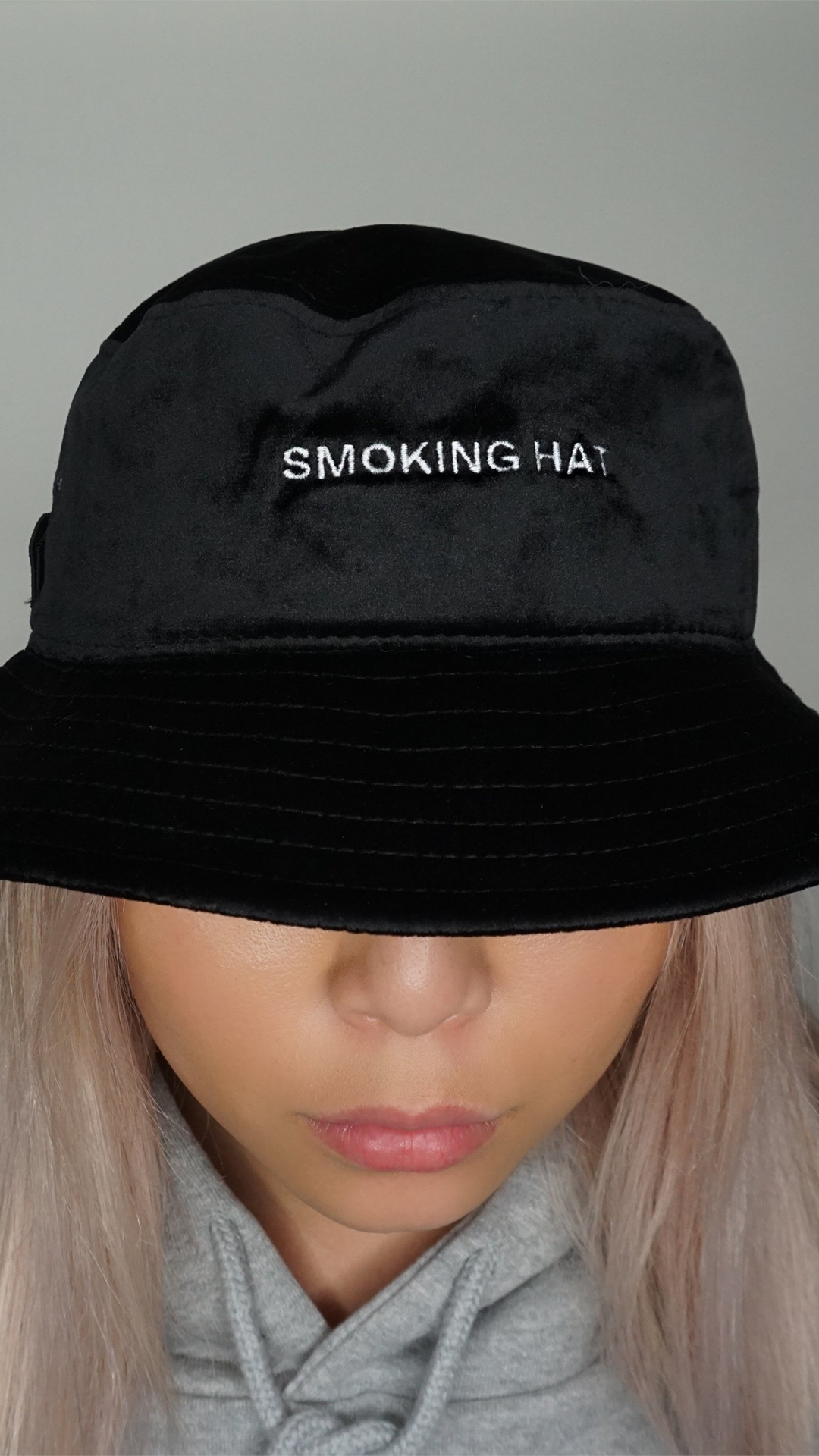 Velvet Smoking Bucket Hat - ONFEMME By Lindsey's Kloset