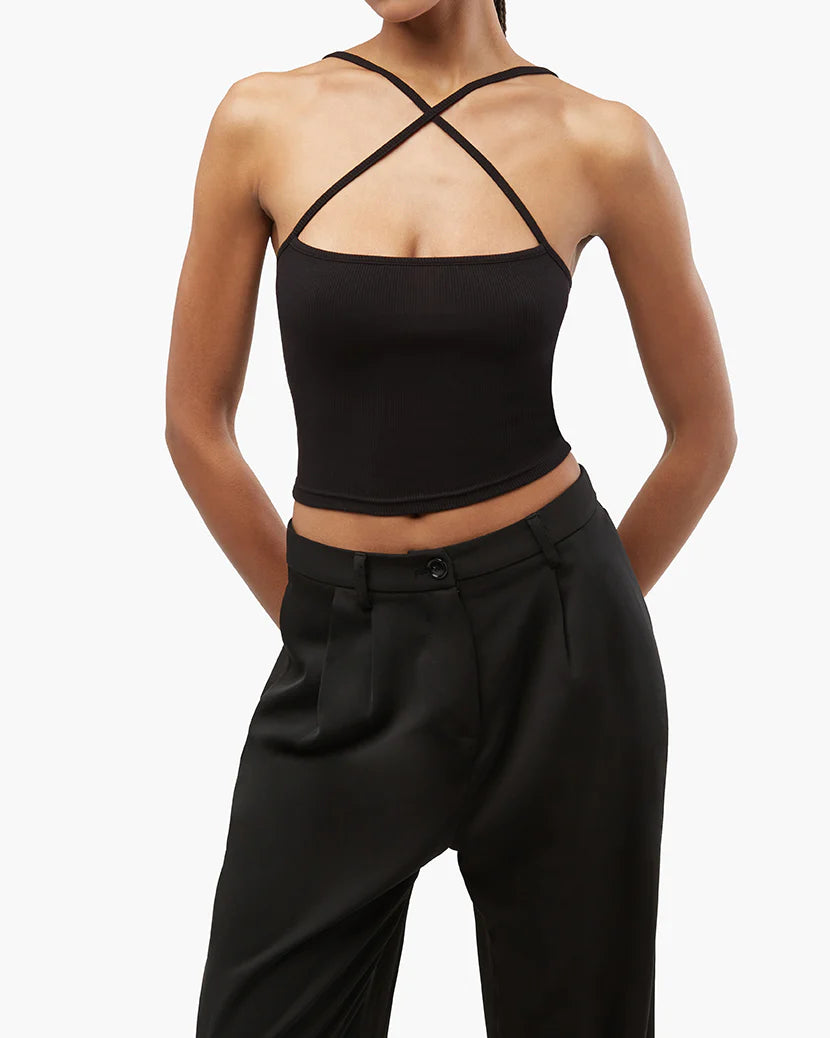 Strappy Brushed Rib Tank - ONFEMME By Lindsey's Kloset